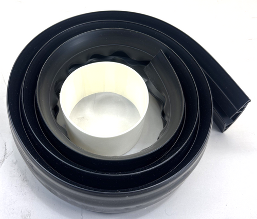 (1) New Commercial Electric 5' Cable Armor Floor Channel, Flexible PVC, Black