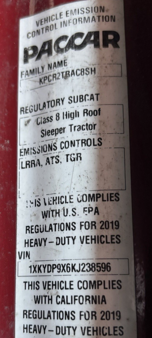 Paccar D92-1082 Harness Engine Mx 13