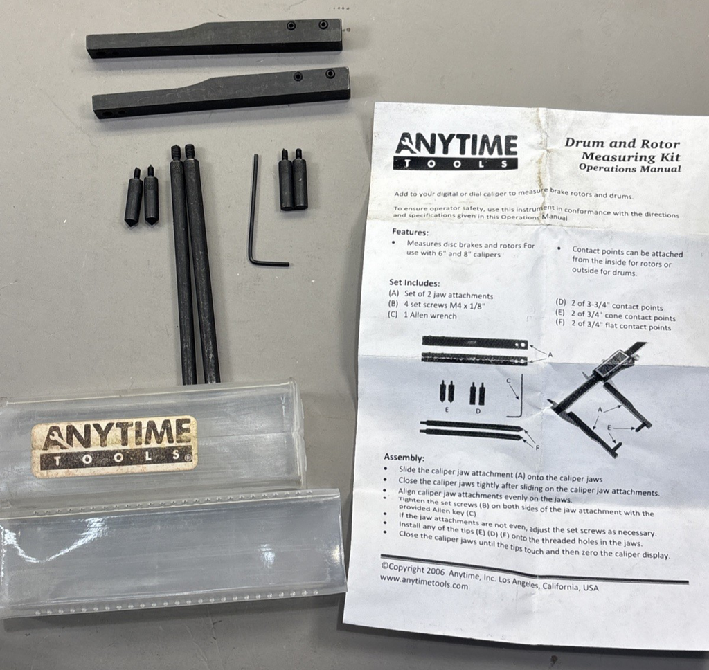 Anytime Tools Drum and Rotor Measuring KIT