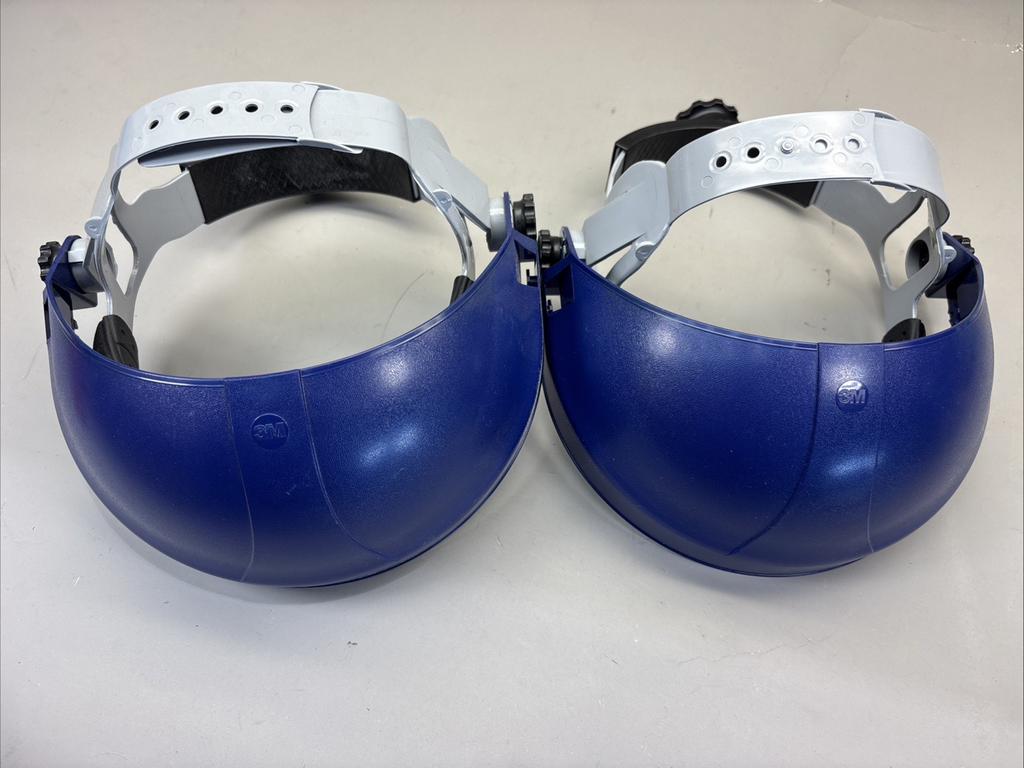 LOT of 2 - 3M™ Tuffmaster Deluxe Headgear w/Ratchet Adjustment, Blue
