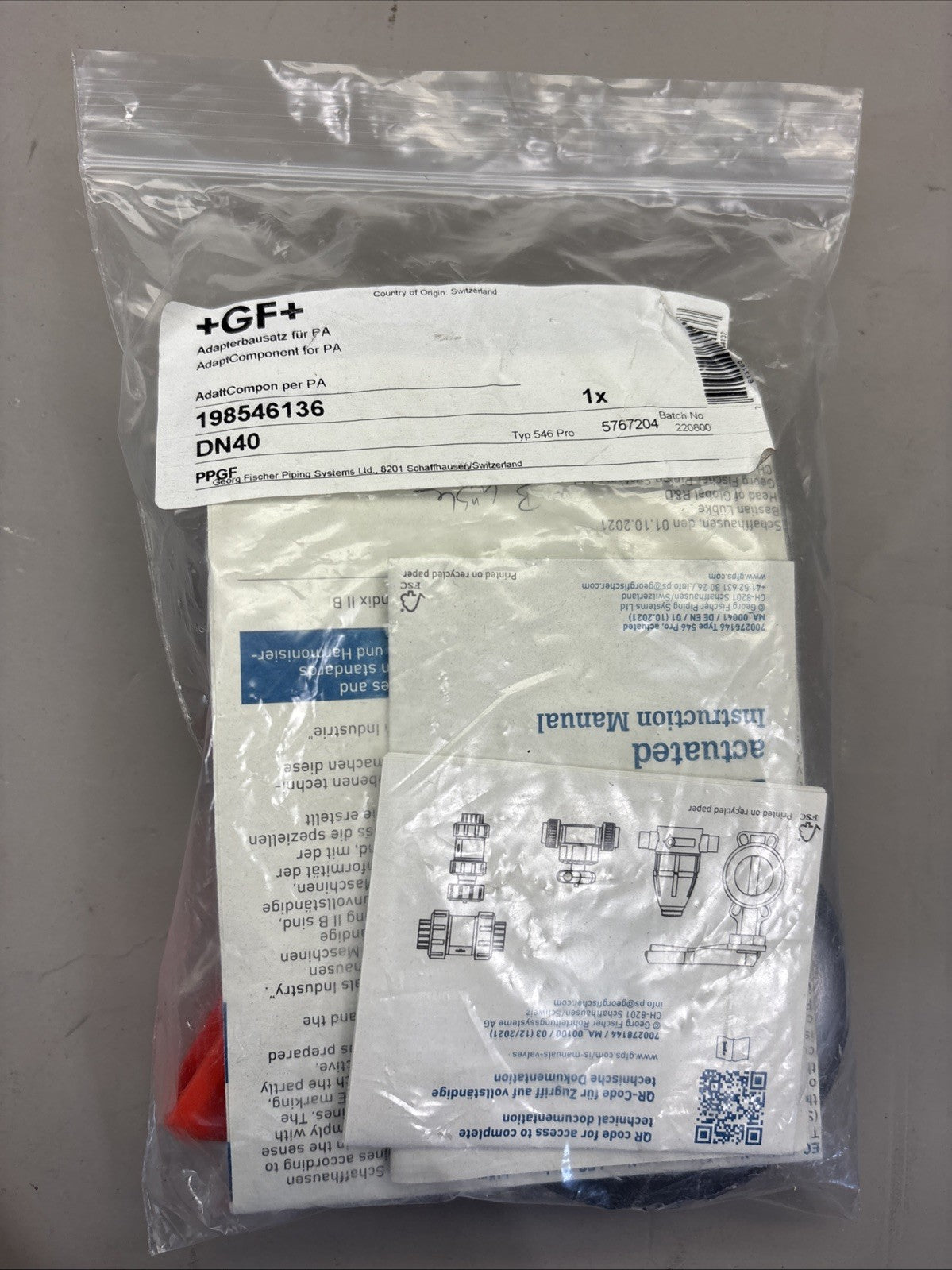 Georg Fischer 198546136 DN40 NPT 1-1/2  Multifuction Module Kit FNFP