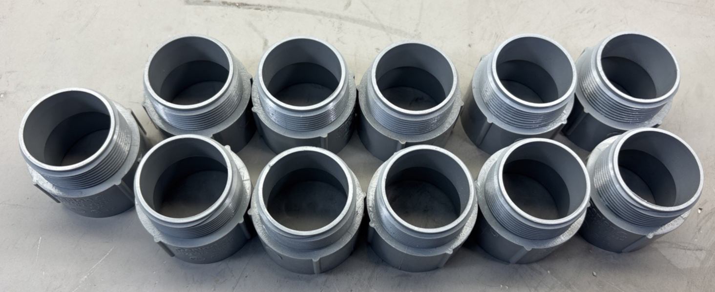 LOT OF 11 - Carlon E943H Terminal Adapter 1-1/2" PVC Male