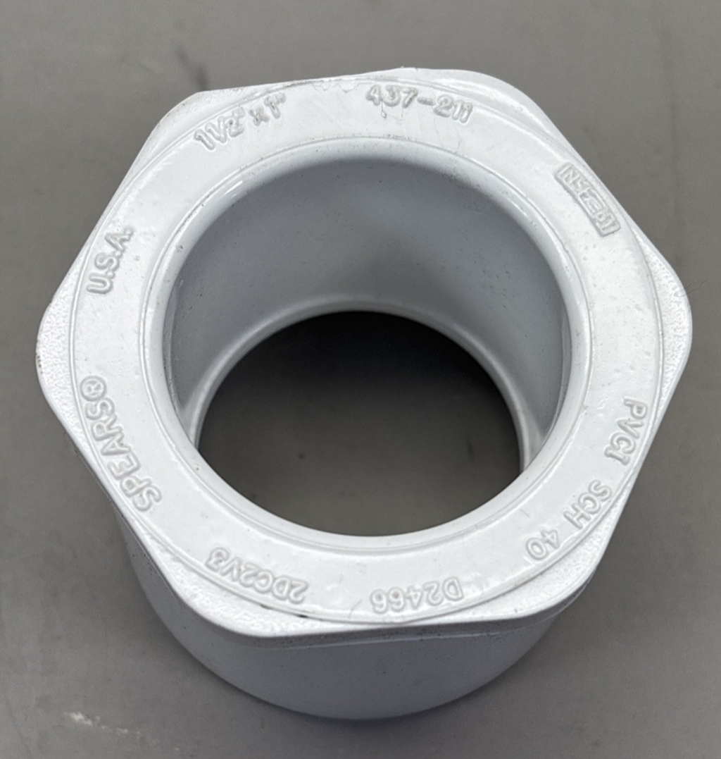 Spears 1 1/2" x 1" Slip to Slip Reducer Bushing 437-211 (lot of 9) schedule 40