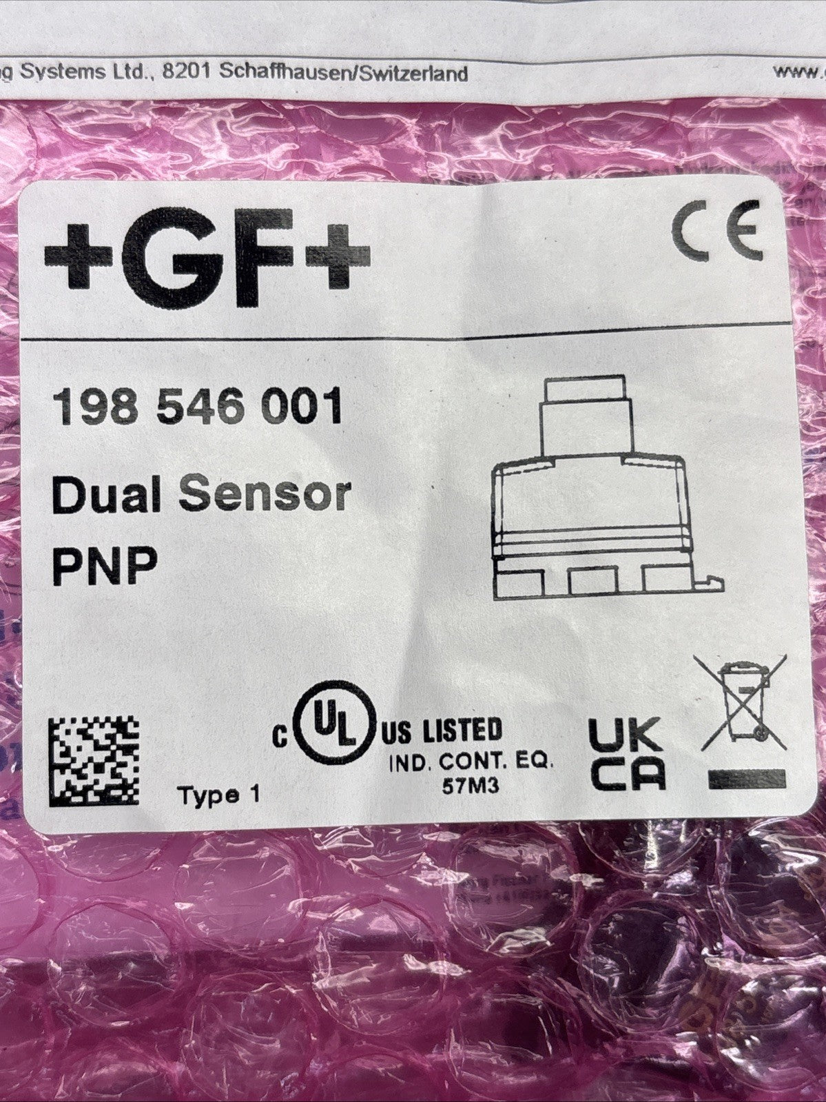 +GF+ Georg Fisher Double Sensor Click-In M12 PNP 198546001