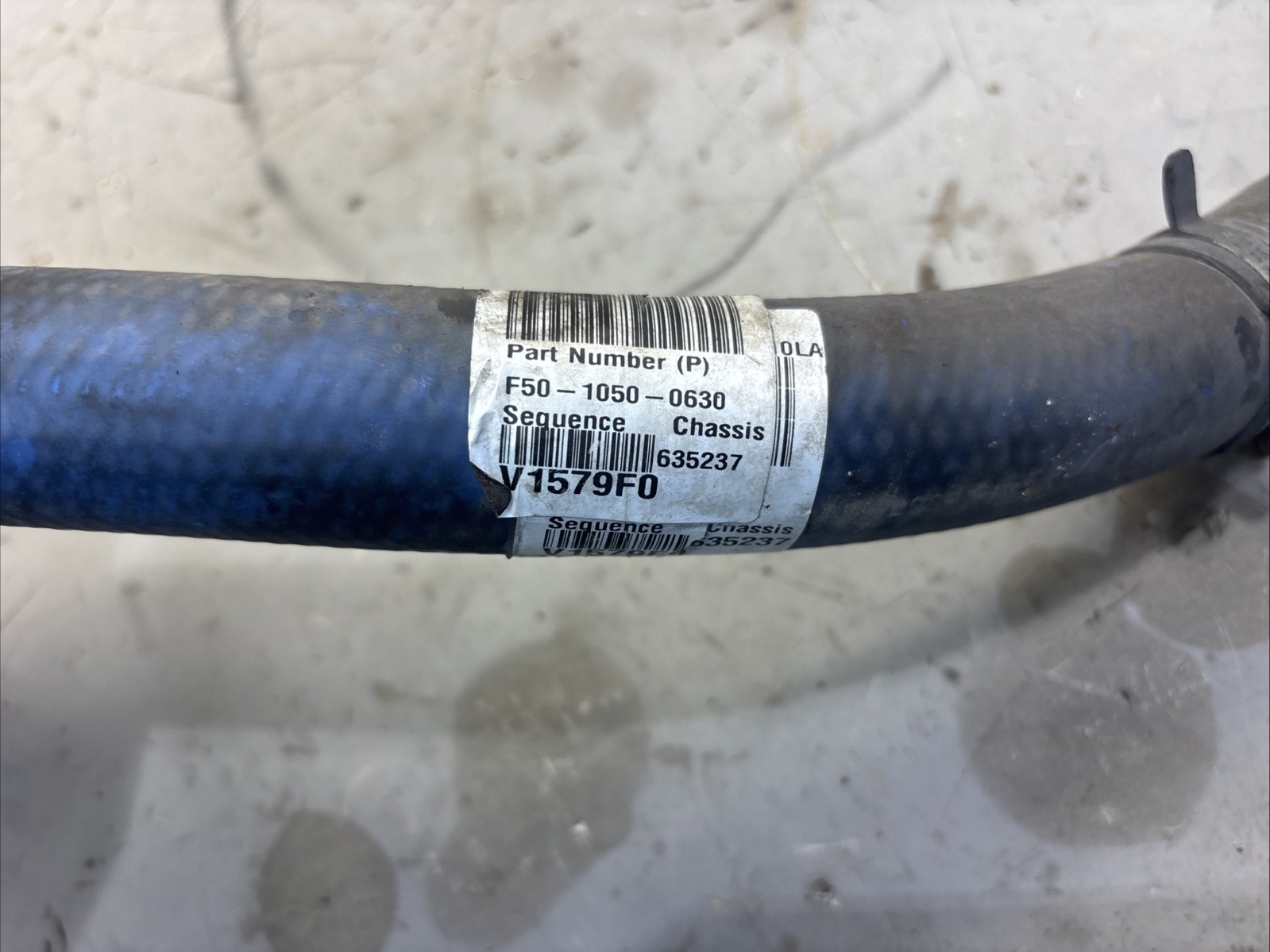 2019 PACCAR RADIATOR COOLANT HOSE F50-1050-0630