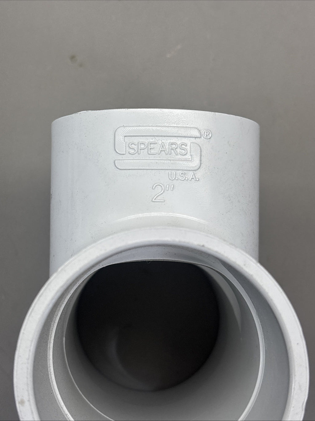 SPEARS 6 pc Box of 401-020 PVC Pipe Fitting, Tee Socket Schedule 40, White, 2"