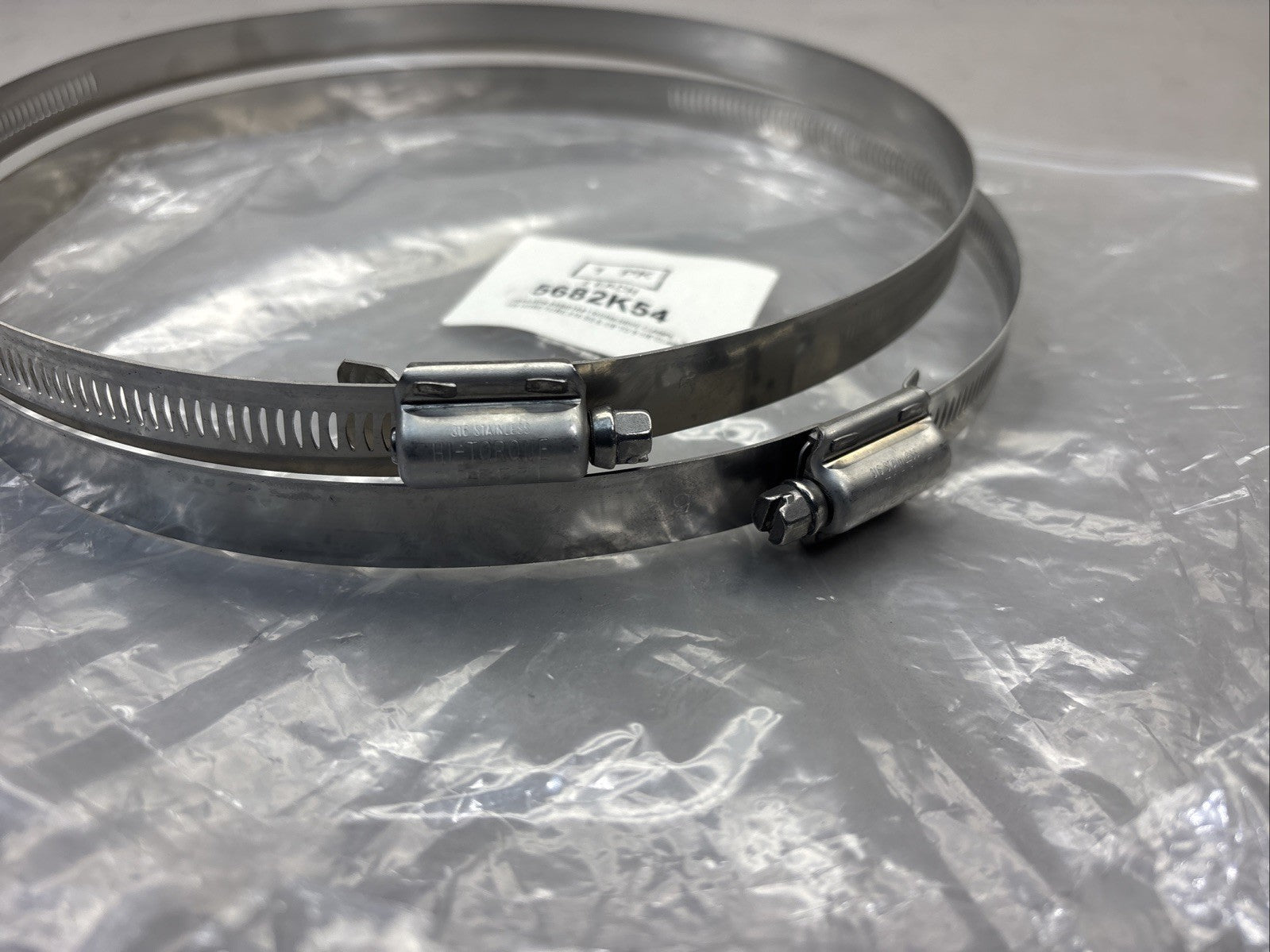 PACK of 2 McMaster-Carr 5682K54 Worm Drive Clamp 316 SS 6-1/8 to 9-1/8"