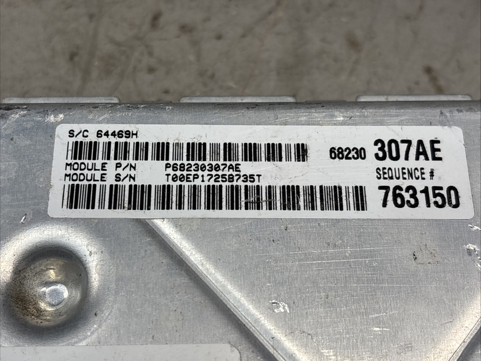 Engine ECM Control Module 3.6L Fits 15 DODGE CHARGER 300 P68230307AE 68230307AE