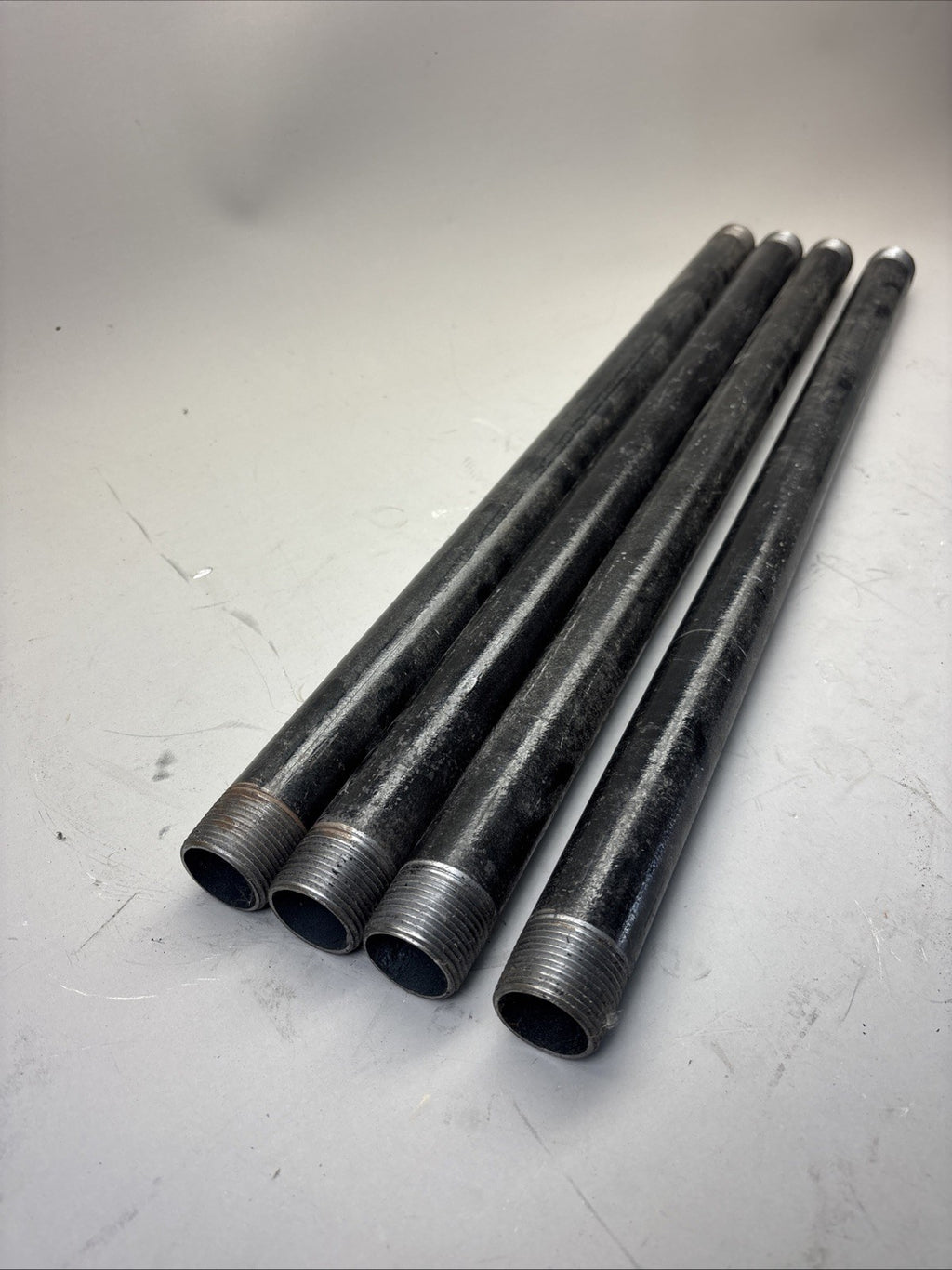 2ft SCH 40 Steel Seamless Pipe Nipple Threaded Black  ASTM A53
