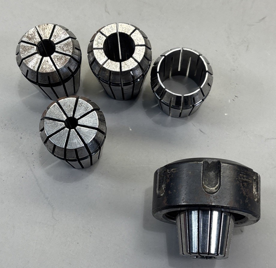 6 PCS - ER-25 1/2", 9/32 ,5-4 ,3/8, 3/4 Spring Collet Different sizes