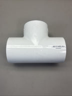 SPEARS 6 pc Box of 401-020 PVC Pipe Fitting, Tee Socket Schedule 40, White, 2"