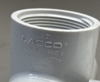 Pack of 3 LASCO PVC 40 PN12 Sch 80 Female Thread Tee 1-1/2"To Socket End D2466