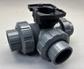 Georg Fischer +GF+ 3-Way Ball Valve, 1 1/4"DN32  PVC-U EPDM Typ 543 PN10