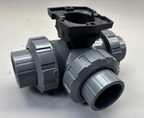 Georg Fischer +GF+ 3-Way Ball Valve, 1 1/4"DN32  PVC-U EPDM Typ 543 PN10