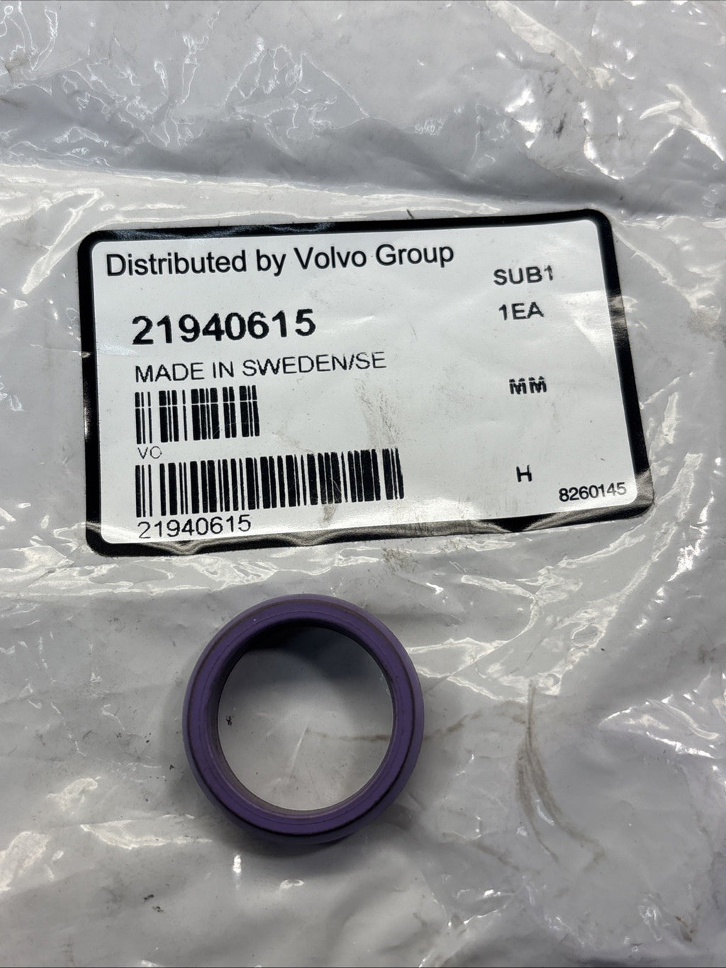 Lot of 2 - 21940615 GENUINE VOLVO OEM TURBO SEAL RING NOS
