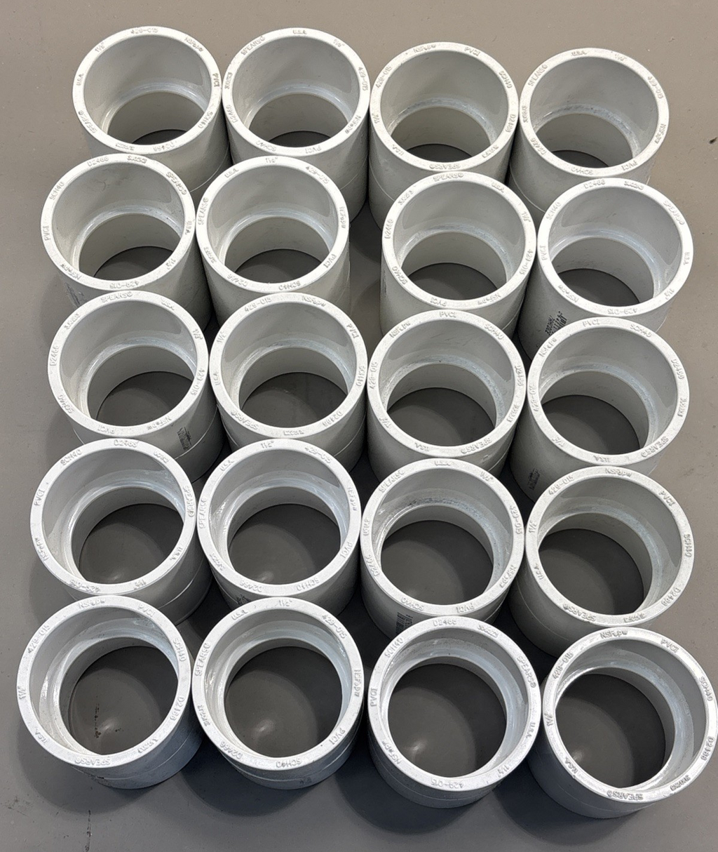 429-015 Spears 1  1/2" Socket Coupling Schedule 40 Slip Fitting (LOT of 20)