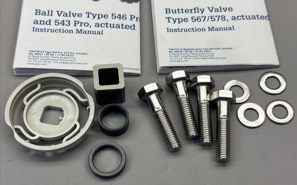 198.000.601 Georg Fisher Intermediate Part for +GF+ Butterfly Valve 567/578/ 546