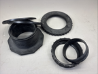 Polypropylene Bulkhead Tank Fitting, 3" ( 3 Pack )