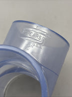 Set of 2 SPEARS 401-020 TEE 2 In SCH 40 PVC Standard Clear