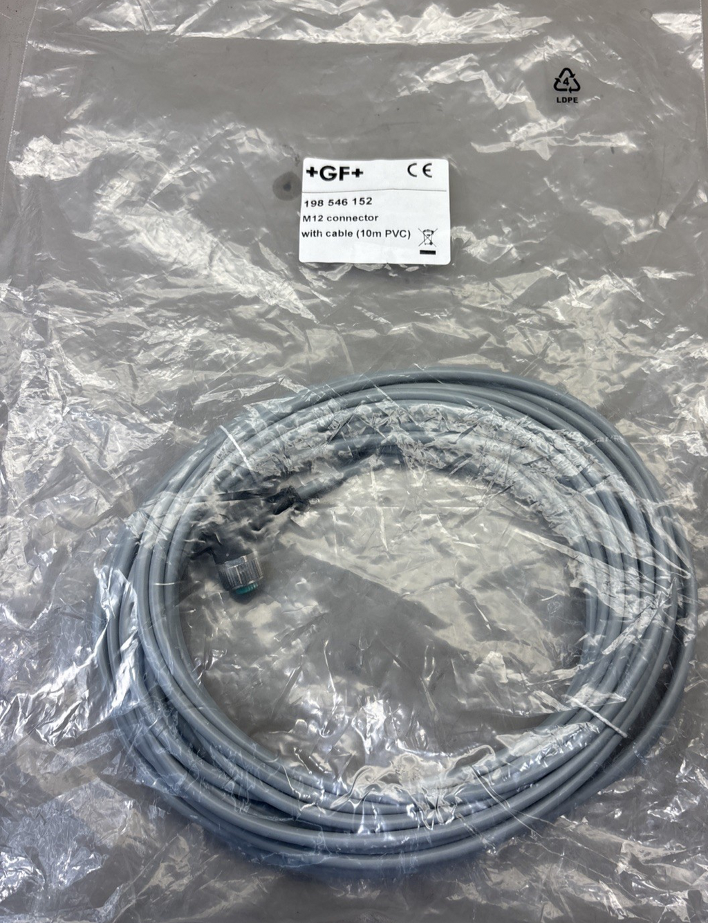 +GF+ Georg Fisher 198 546 152 M12 connector with cable 10m PVC