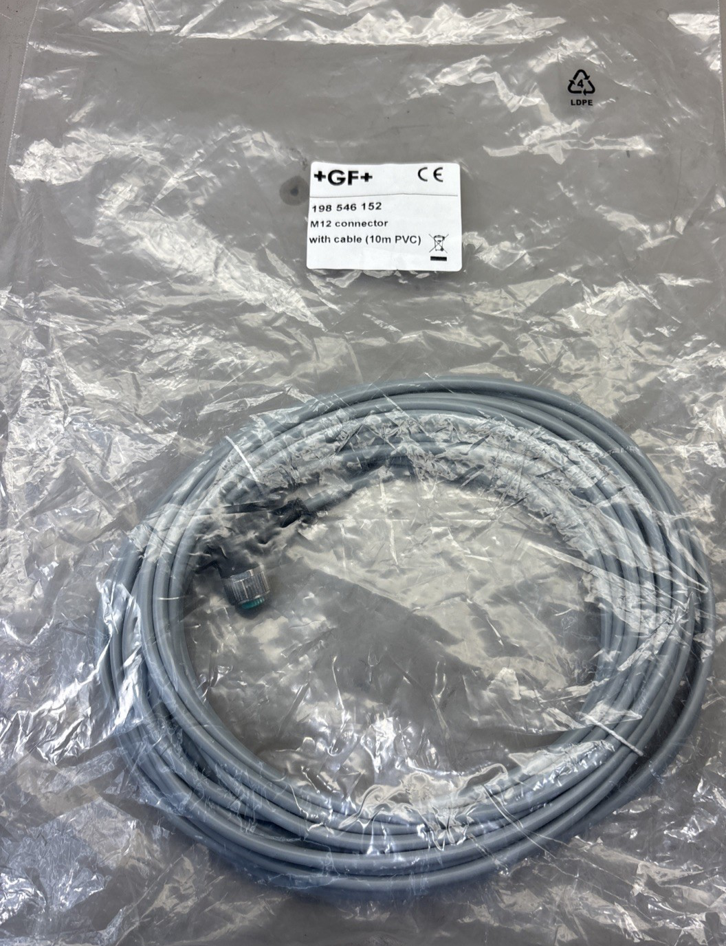 +GF+ Georg Fisher 198 546 152 M12 connector with cable 10m PVC