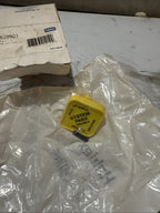 Haldex KN20903 Dash Knob   For Pin Type Push Pull Valves, Yellow, 3/8" Mounting