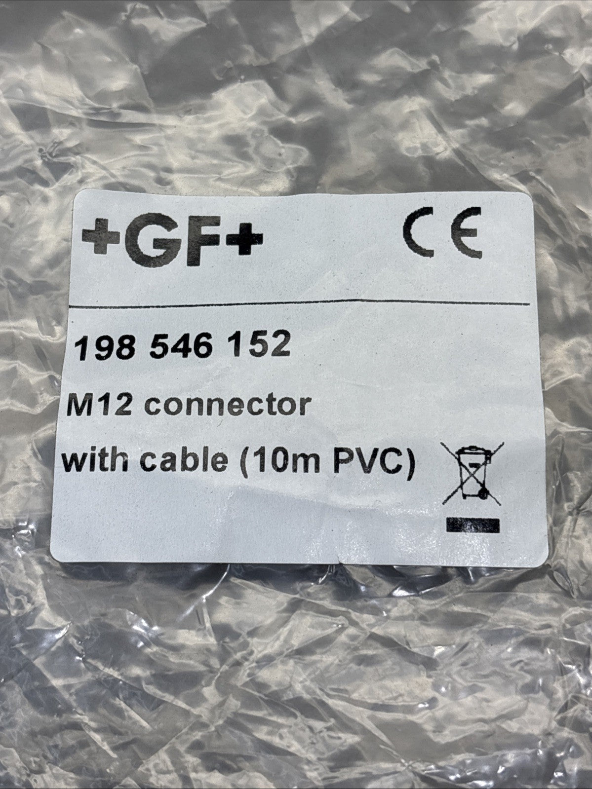 +GF+ Georg Fisher 198 546 152 M12 connector with cable 10m PVC
