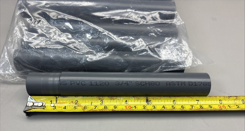 LOT 12 of Each size PVC 1120 ASTM 1785-21 690 PSI 3/4 - 9" 1/4 and 7" 1/4