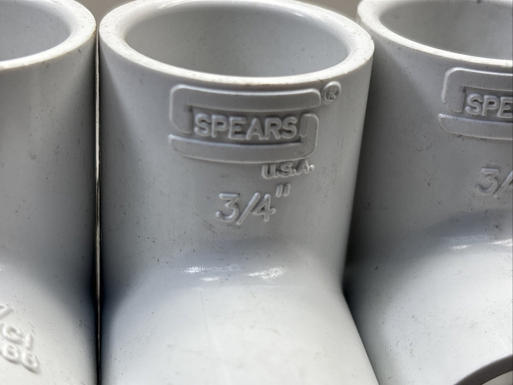LOT of 4 Spears 420-007 3/4" PVC40 Cross Part# 420-007