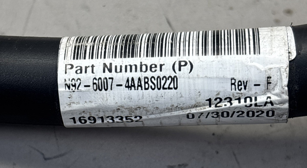 PACCAR DYNACRAFT ASSY N92-6007-4AABS0220  Battery Cable Neg