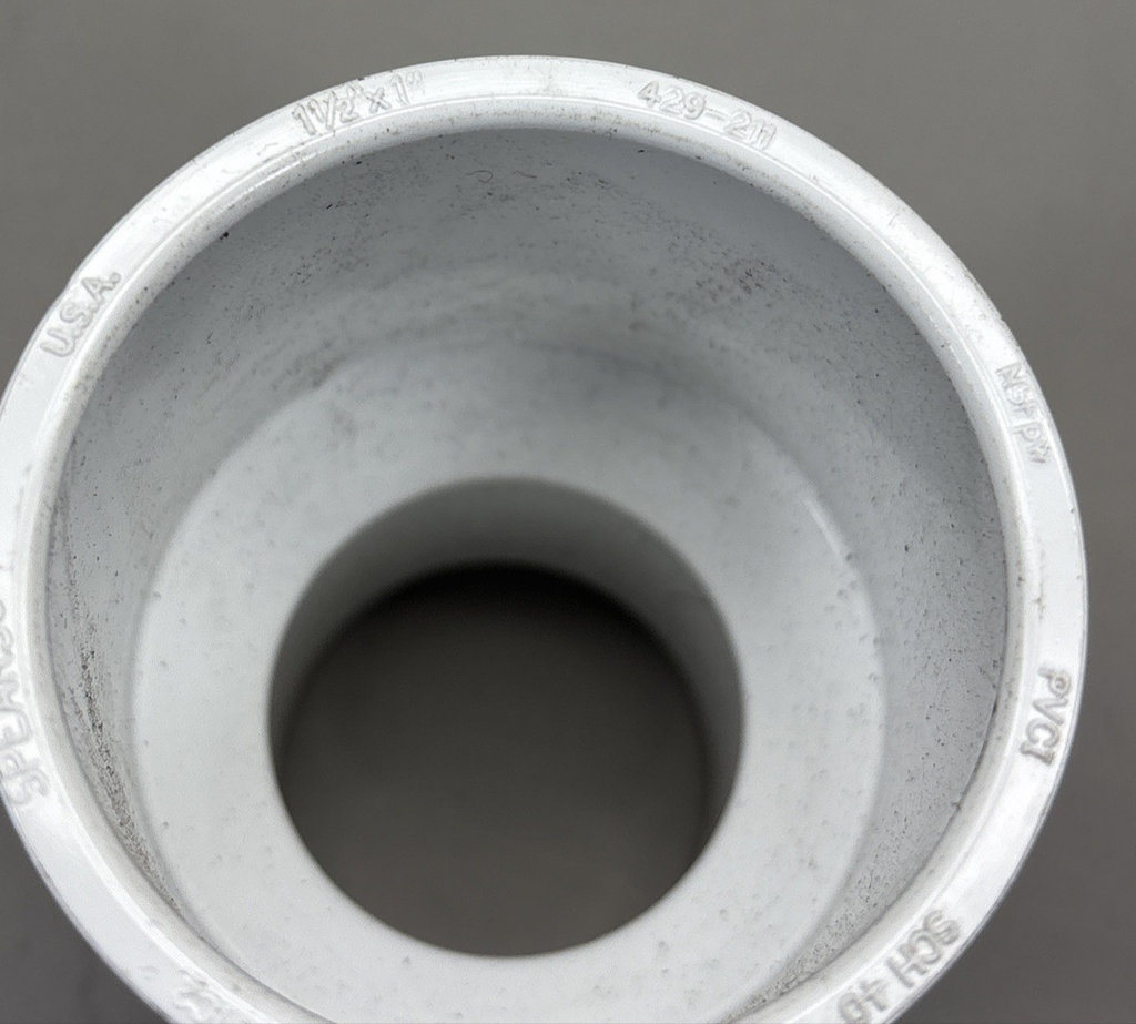 LOT of 7 - Spears 429-211 | 1-1/2X1 PVC Reducing Coupling Socket Sch40