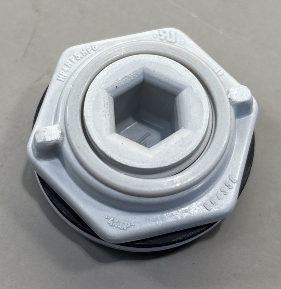 LOT of 5 - Hubbell-Wiegmann Hw-Fghp Hole Plug, Gray, Matte, HP 4, HP 5, HP 6