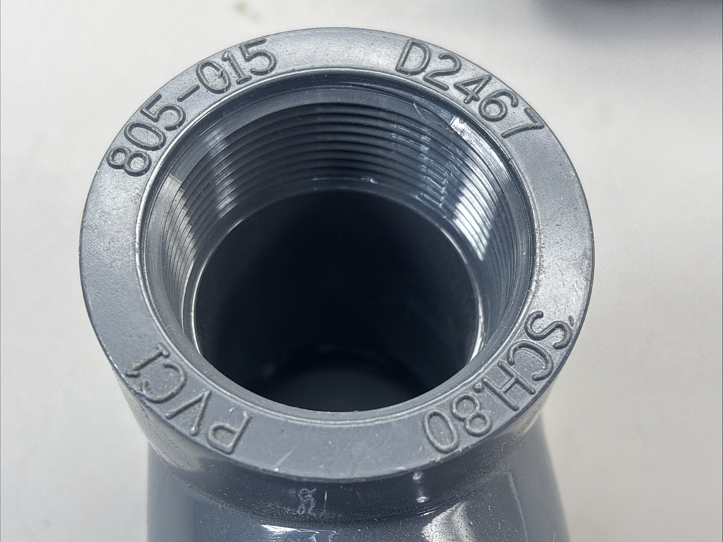 Lasco 805-015 SCH80 PVC TEE Pipe 1-1/2” FPT (Lot Of 2)