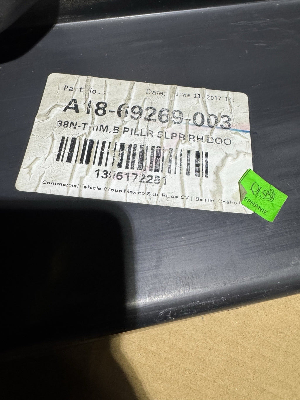 FREIGHTLINER A18-69269-003 - Body B-Pillar Trim Panel