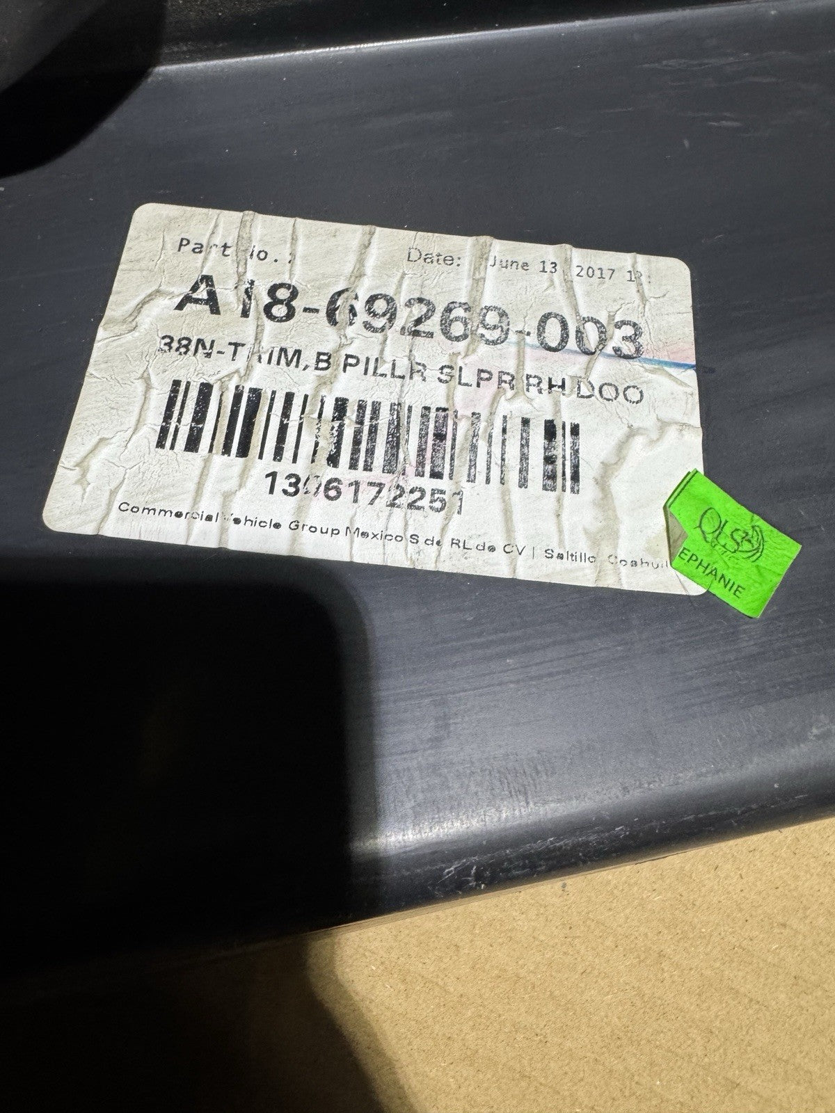 FREIGHTLINER A18-69269-003 - Body B-Pillar Trim Panel