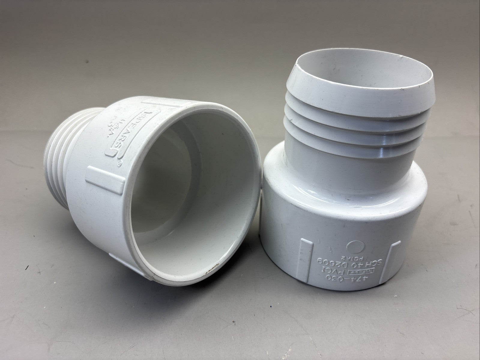 Spears 474-030 3" PVC Schedule 40 Insert x Socket Adapter 2 PACK