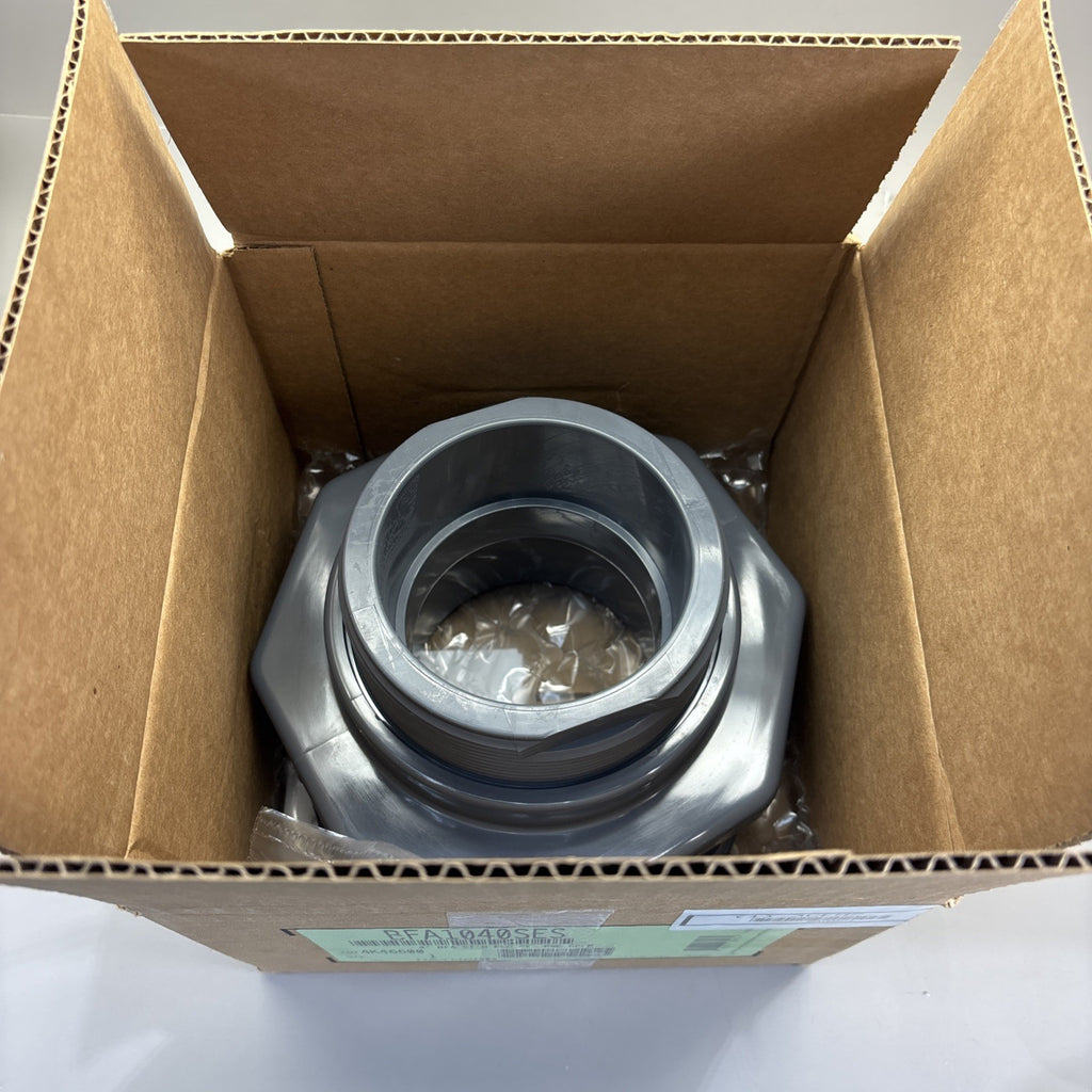 4" Hayward Products PVC Bulkhead Fitting BFA1040SES  Socket FKM Gasket USA