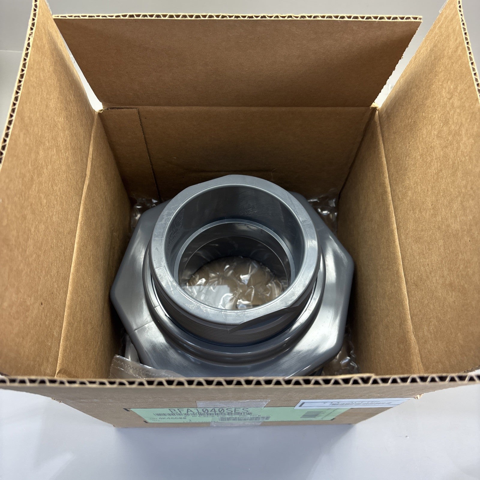 4" Hayward Products PVC Bulkhead Fitting BFA1040SES  Socket FKM Gasket USA