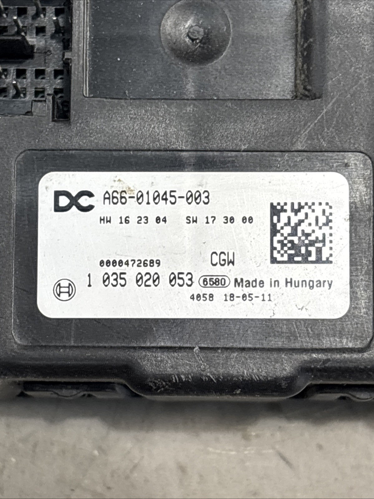 Freightliner Cascadia ECU Control Gateway Module P/N A66-01045-003