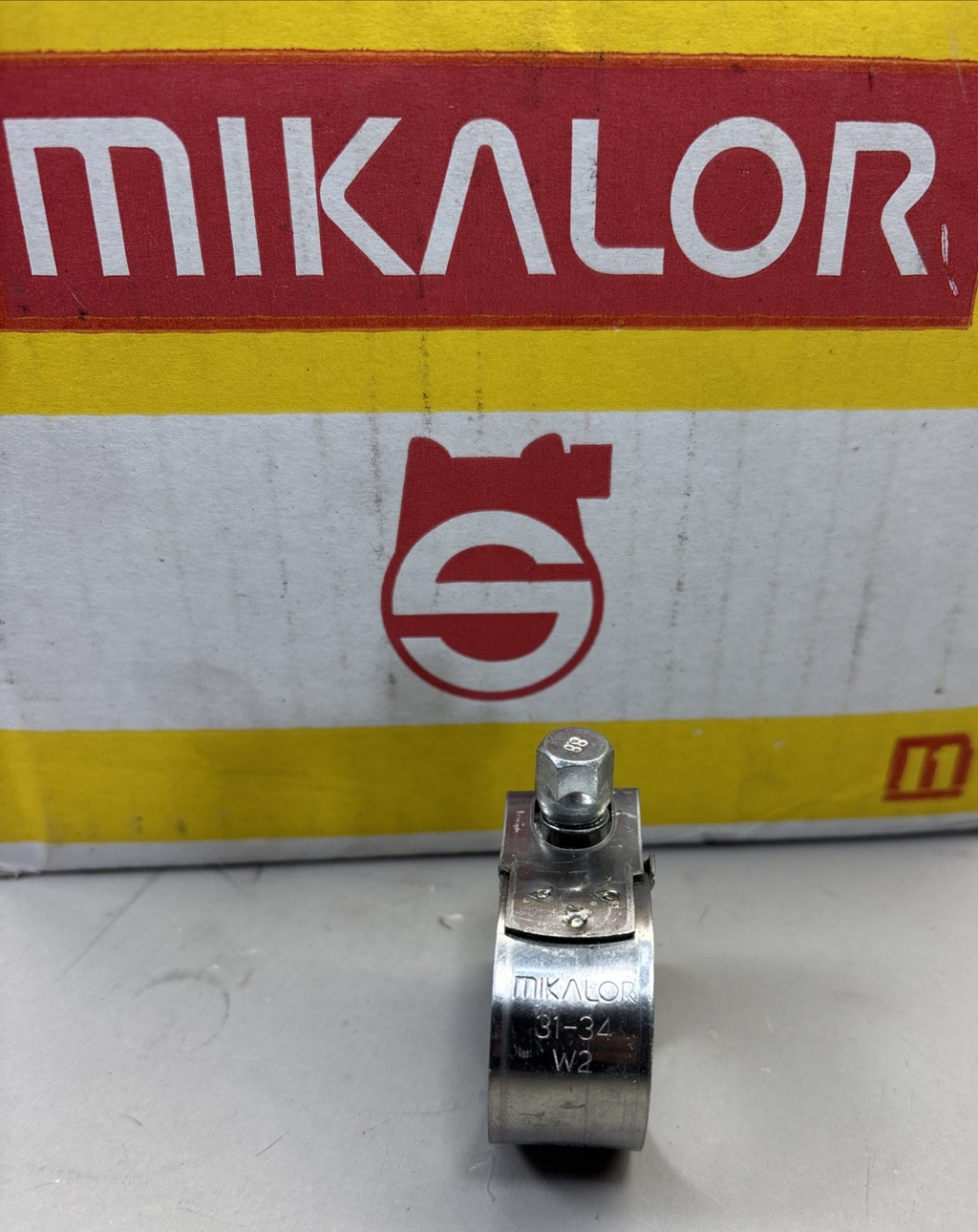 31-34 mm Bolt Clamp Mikalor SUPRA Heavy Duty Bolt Clamp W2 03019080 10 Pack