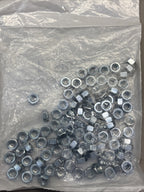 1/4-28 Hex Nut ZINC CLEAR Grade 18-8 Full Finished Qty 100, J995 GR5
