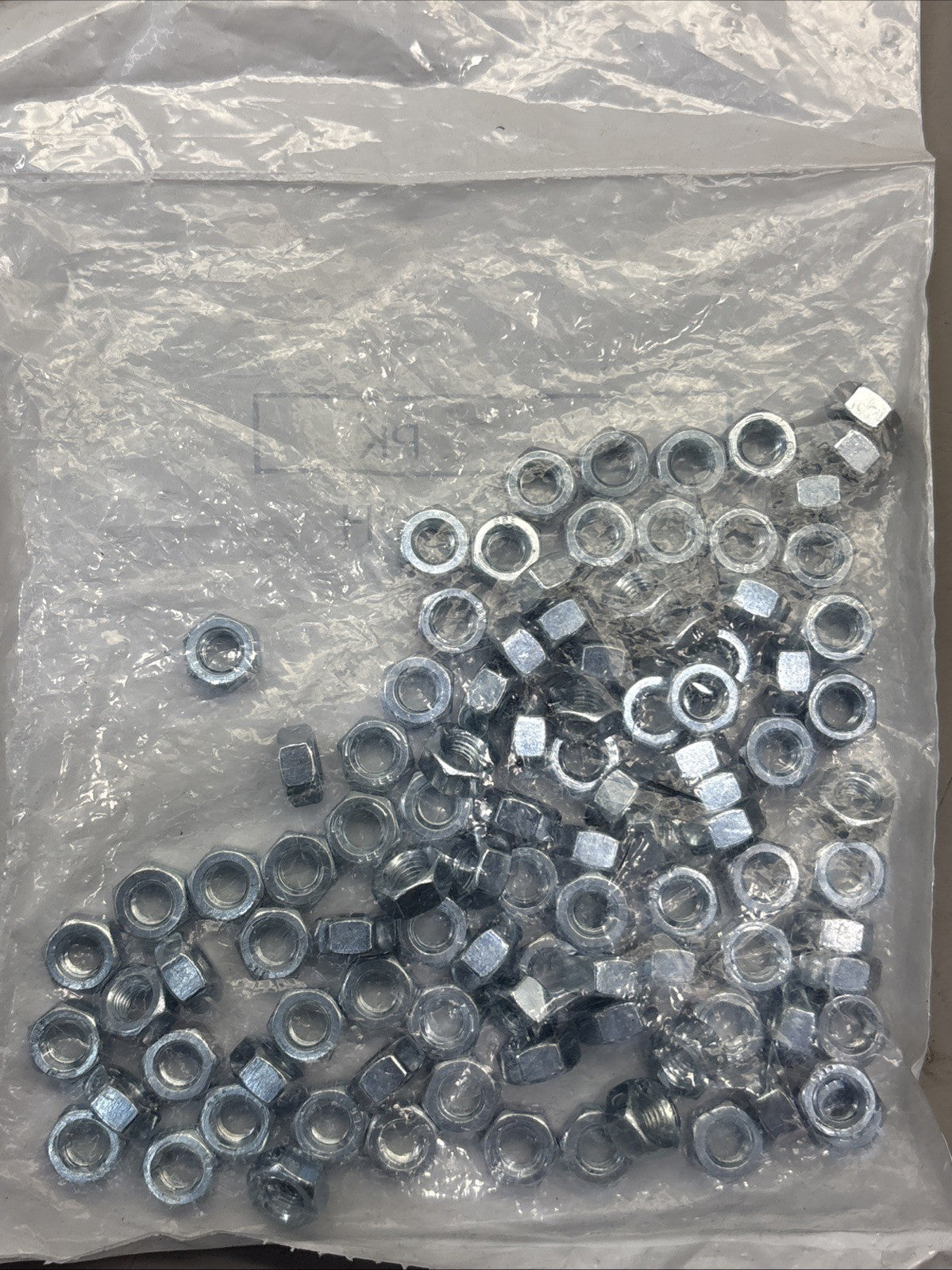 1/4-28 Hex Nut ZINC CLEAR Grade 18-8 Full Finished Qty 100, J995 GR5