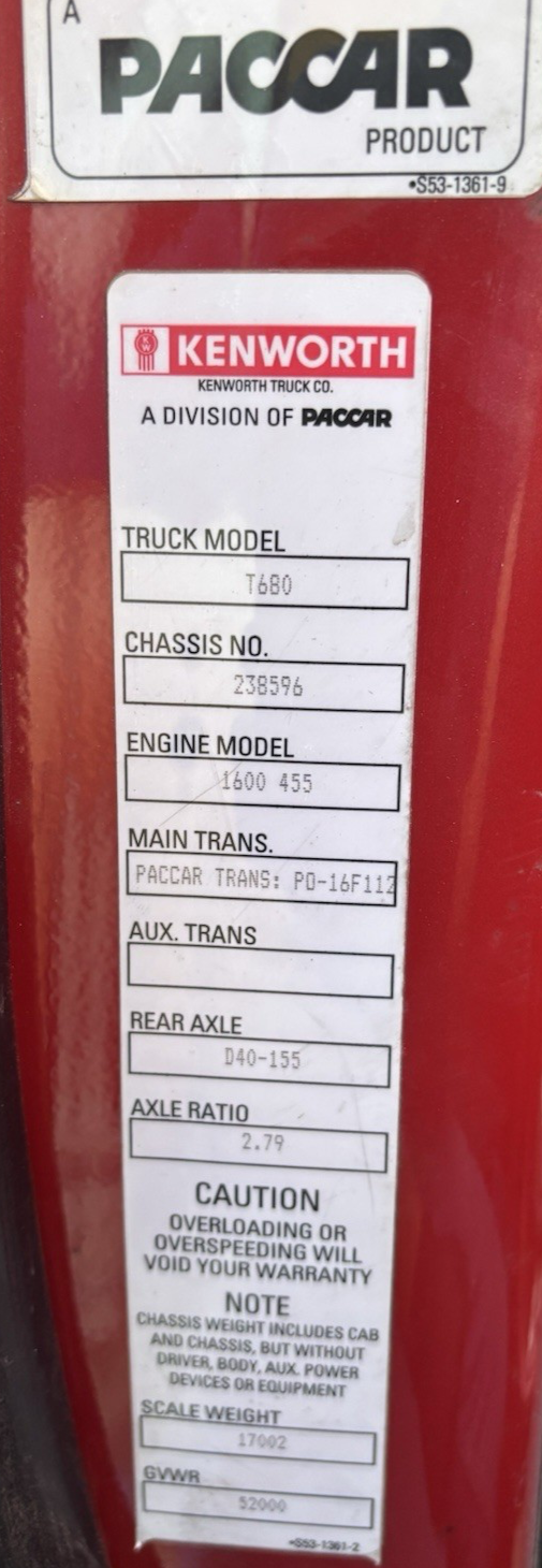 PACCAR - A2C7561430000 TCU TRANSMISSION CONTROL UNIT - USED P/N 10001705A
