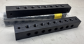 1- Polyconn PCJB250-8 1/4" x 3/8" Black 4 Port Junction Block, 2 new