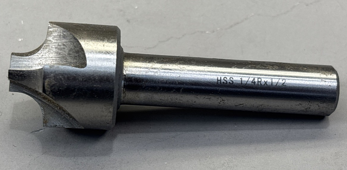 1/4 X 1/2" HSS CORNER ROUNDING END MILL (5800-4080)