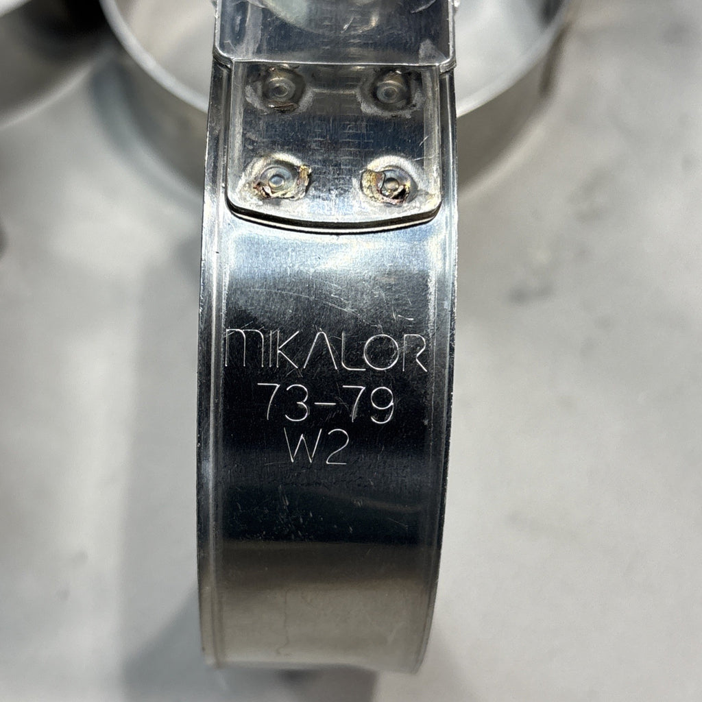 Set of 5 - 73-79 mm Bolt Clamp Mikalor SUPRA Heavy Duty Bolt Clamp W2 73-79/M.8
