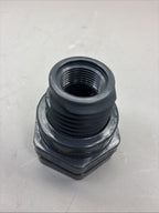 Hayward Flow Control Bfas1007ces Bulkhead Fitting, 3/4", Pvc/Epdm, Socket X Fpt