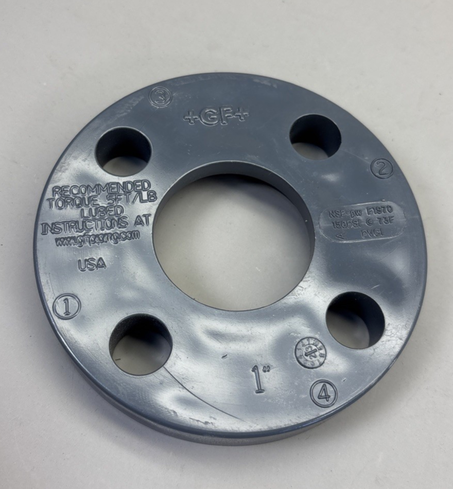 NEW Georg Fischer 1'' PVCI NSF-61 SCH 80 4 Bolt Flange