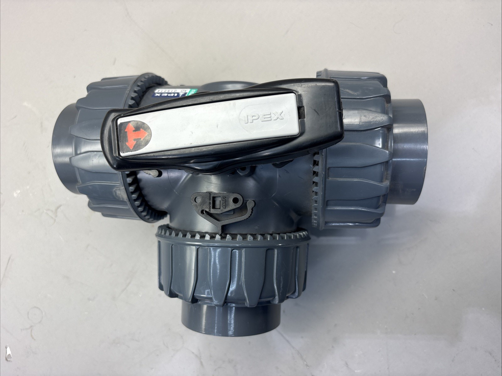 IPEX FKM 63-2"DN 50, 3 Way TKD Dual Block Ball Valve 015214