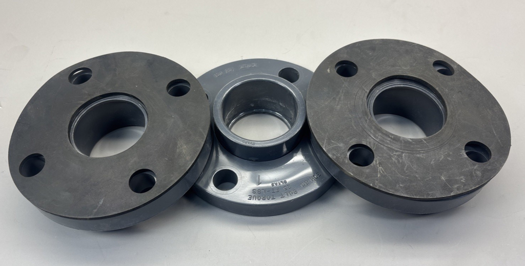 LOT of 3!!! 2 Gasket Bonus!!! Spears 854-020 2" Flange Socket 150 PSI